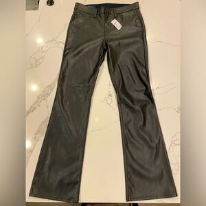 Gap Women's Black Faux Leather Pants NWT Size 6/28
